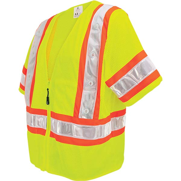 GLO-12LED FrogWear LED Safety Vest Side